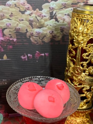 【限時搶購】紅圓桃(綠豆餡)